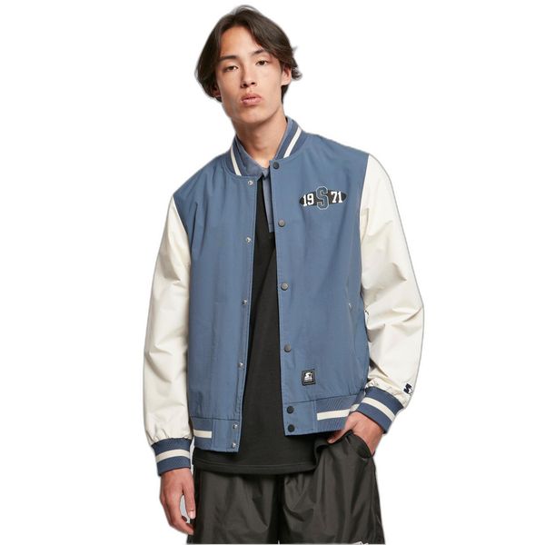 Kurtka nylon Starter College. Białe kurtki męskie Starter, m, bez wzorów, z materiału, klasyczne, bez kaptura. Za 386.85 zł.