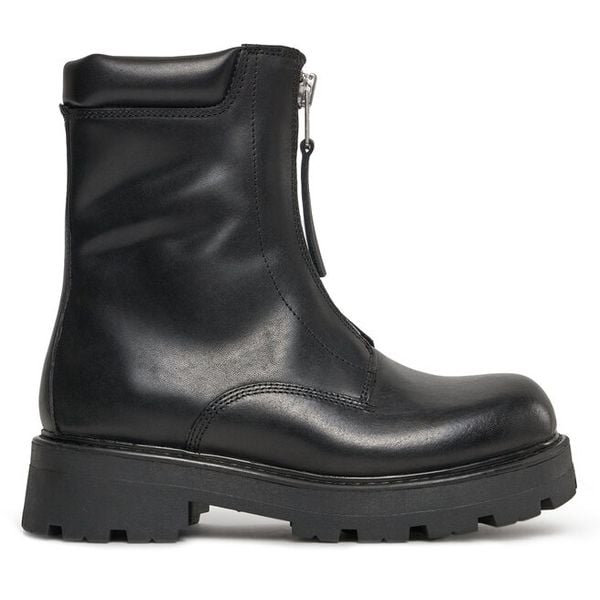 Botki Vagabond Shoemakers. Czarne botki damskie Vagabond Shoemakers, bez wzorów, bez obcasa, na płaskiej podeszwie, bez zapięcia. Za 819.99 zł.