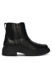 Clarks Botki Orinoco 3 zip Wp 26327122 Czarny. Czarne botki damskie Clarks, bez wzorów, ze skóry, bez obcasa, na płaskiej podeszwie, bez zapięcia. Za 569.99 zł.