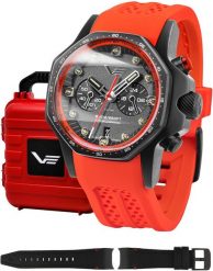 Zegarek męski Vostok Europe VK64-640C699S czerwony. Czerwone zegarki męskie Vostok Europe, bez wzorów. Za 6,460.08 zł.
