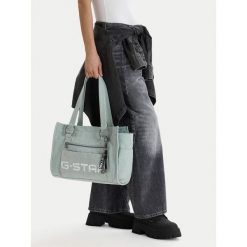 Torebka G-Star Raw. Niebieskie shopperki damskie G-Star Raw, bez wzorów, bez dodatków. Za 199.99 zł.