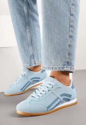 Niebieskie Sneakersy Typu Klasyczne Tenisówki Zdobione Przeszyciami Zardiva. Niebieskie trampki i tenisówki damskie Renee, z aplikacjami, z jeansu, bez zapięcia. Za 69.99 zł.