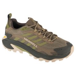 Buty trekkingowe męskie, Moab Speed 2. Zielone trekkingi męskie Merrell, z gumy, bez zapięcia. Za 499.99 zł.