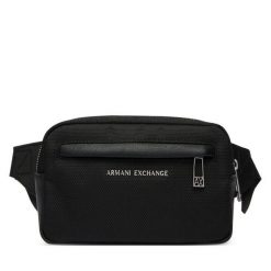 Nerka Armani Exchange. Czarne saszetki i nerki męskie Armani Exchange, bez wzorów. Za 439.99 zł.