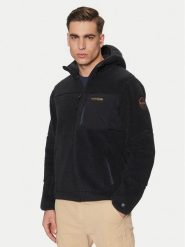 Napapijri Polar Yupik NP0A4GNS Czarny Regular Fit. Czarne bluzy sportowe męskie Napapijri, l, bez wzorów, z polaru, bez kaptura. Za 749.99 zł.