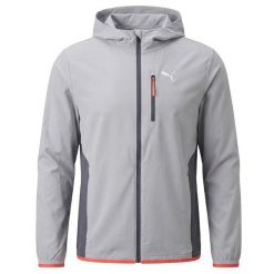 Kurtka z dresu Puma PWRTRAIN. Szare kurtki męskie Puma, s, bez wzorów, z dresówki, eleganckie, bez kaptura. Za 269.95 zł.