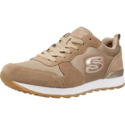 Tenisówki Skechers Model 85goldn Gurl Kolor Brązowy. Brązowe trampki i tenisówki damskie Skechers, bez wzorów, z materiału, bez zapięcia. Za 319.99 zł.