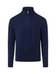 Nils Sundström sweter z dzianiny Mężczyźni Bawełna niebieski, XL. Niebieskie swetry męskie Nils Sundström, m, bez wzorów, z bawełny, eleganckie, bez kołnierzyka, bez ramiączek. Za 199.95 zł.