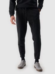 4F Spodnie dresowe joggery męskie - czarne XXL. Czarne spodnie materiałowe męskie 4F, l, bez wzorów, z bawełny. Za 149.99 zł.