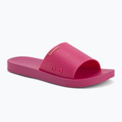 Klapki damskie Ipanema Anat Classic. Czerwone klapki damskie Ipanema, bez wzorów, bez obcasa, bez zapięcia. Za 59.99 zł.