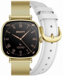 Smartwatch Gravity GT32-2 Złoty. Żółte zegarki smartwatch Gravity, bez wzorów. Za 175.62 zł.