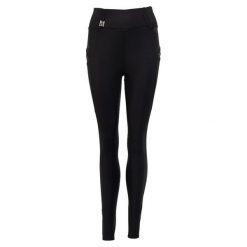 Damskie silikonowe legginsy jeździeckie z pełną przyczepnością ANKY Exposure C-W. Czarne legginsy damskie ANKY, bez wzorów, z materiału. Za 553.50 zł.