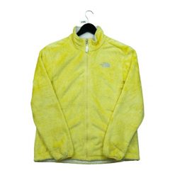 Second life - Kurtka polarowa The North Face - Jak nowy. Żółte kurtki sportowe damskie The North Face, l, bez wzorów, z materiału, bez ramiączek, bez kaptura, trekkingowe. Za 241.07 zł.