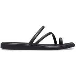 Klapki damskie Crocs Miami Toe Loop Sandal. Czarne klapki damskie Crocs, bez wzorów, sportowe, bez obcasa, bez zapięcia. W wyprzedaży za 174.70 zł.