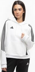 Bluza damska adidas Tiro 24 Hooded biała IR7508 XS. Białe bluzy damskie Adidas, xs, bez wzorów, bez ramiączek, bez kaptura. Za 184.39 zł.
