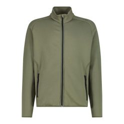 Polar CMP. Zielone bluzy sportowe męskie CMP, bez wzorów, z polaru, bez kaptura, narciarskie. Za 353.95 zł.
