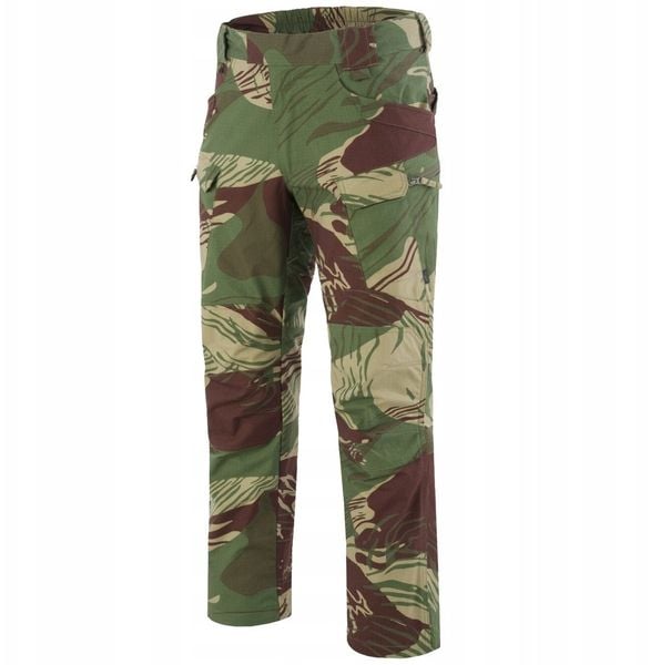 UTP (Urban Tactical Pants) - PolyCotton Stretch Ripstop - Rhodesian camo - S/Long. Zielone spodnie sportowe męskie Helikon, m, bez wzorów. Za 319.99 zł.