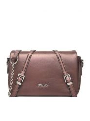 JENNY Torebka C-JNY-M-011-08 Brązowy. Brązowe listonoszki damskie Jenny, bez wzorów, z materiału, bez dodatków. Za 119.99 zł.