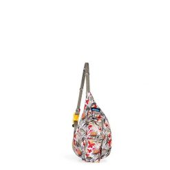 Plecak miejski Kavu Mini Rope Sling - tropifloral. Czerwone plecaki damskie KAVU, bez wzorów. Za 188.99 zł.