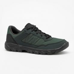 Buty turystyczne męskie Quechua NH50 niskie. Szare buty zimowe męskie QUECHUA, bez wzorów, z materiału, bez obcasa, bez zapięcia. Za 69.99 zł.