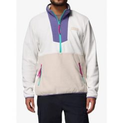 Bluza z zamkiem Columbia Sequoia Grove Half Zip Fleece. Białe bluzy męskie Columbia, bez wzorów, sportowe, bez ramiączek, bez kaptura. Za 278.19 zł.
