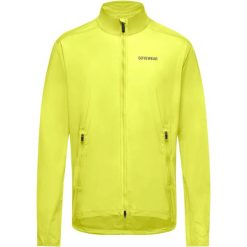 Kurtka wodoodporna Gore Concurve. Żółte kurtki męskie Gore Wear, m, bez wzorów, bez kaptura, do biegania. Za 501.25 zł.