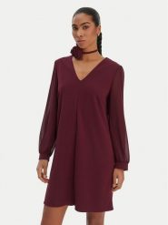 Rinascimento Sukienka koktajlowa CFC0126757003 Bordowy Regular Fit. Czerwone sukienki damskie Rinascimento, xs, bez wzorów, z syntetyku, wizytowe, bez kołnierzyka, bez ramiączek. Za 289.99 zł.