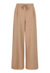 Beżowe, luźne spodnie dresowe N-MOCK. Brązowe spodnie sportowe damskie Volcano, bez wzorów, z dresówki, sportowe. Za 149.99 zł.