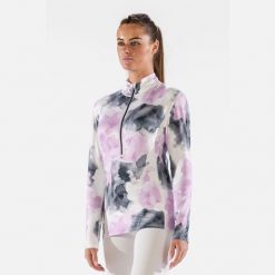 Surfanic Damska Bluza Termoaktywna Carbon Dri Koszulka z Zamkiem SWU2607-710. Białe bluzy damskie Surfanic, na zimę, bez wzorów, sportowe, bez ramiączek, bez kaptura. Za 199.99 zł.