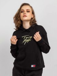 Tommy Hilfiger Bluza damska Tommy Hilfiger UW0UW02300-BDS. Bluzy damskie Tommy Hilfiger, bez wzorów, bez ramiączek, bez kaptura. Za 328.90 zł.