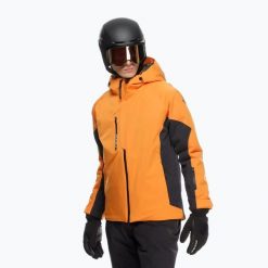 Kurtka narciarska męska Dainese Etra Aerosense Dry Core Ready. Brązowe kurtki sportowe męskie Dainese, na zimę, l, bez wzorów, z materiału, bez kaptura, narciarskie. Za 1,299.00 zł.