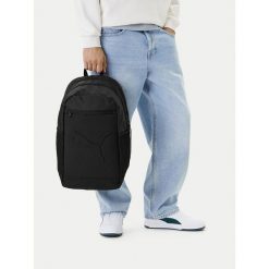 Plecak Puma. Czarne plecaki męskie Puma, bez wzorów, sportowe. Za 159.99 zł.
