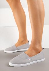 Szare Tenisówki Vices Basic z Materiałowymi Gumkami Aretela. Szare trampki i tenisówki damskie Renee, bez wzorów, z jeansu, bez zapięcia. Za 39.99 zł.