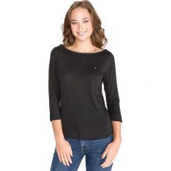 Tommy Hilfiger Tessa Koszulka Czarny. Czarne bluzki damskie Tommy Hilfiger, s, bez wzorów, z bawełny, bez kołnierzyka, bez ramiączek. Za 223.95 zł.