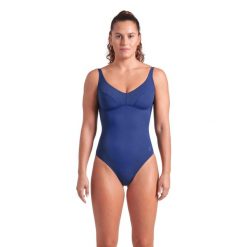 Strój kąpielowy damski Arena Swimsuit Victoria U Back S. Niebieskie stroje kąpielowe damskie ARENA, m, bez wzorów. Za 189.99 zł.
