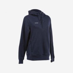 Bluza do hokeja na trawie damska Korok FH500. Niebieskie bluzy damskie KOROK, l, bez wzorów, z bawełny, bez ramiączek, bez kaptura. Za 179.99 zł.