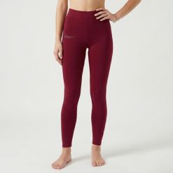 Damskie Legginsy do Jogi Elastyczne Wiśnia. Fioletowe legginsy damskie Legea, bez wzorów, z bawełny. Za 64.00 zł.