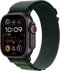 Smartwatch Apple Watch Ultra 2 GPS + Cellular 49mm Black Titanium Case Alpine Loop Medium Zielony (MX4R3QA/A). Czarne zegarki smartwatch Apple, bez wzorów. Za 2,940.99 zł.