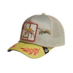 Czapka z daszkiem Goorin Bros. Animal Farm Goat Greatest Trucker 101-0310-STONE. Brązowe czapki damskie Goorin Bros, bez wzorów, sportowe. Za 349.00 zł.