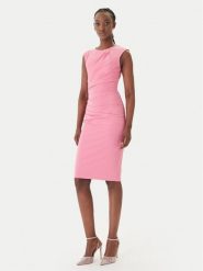 Rinascimento Sukienka koktajlowa CFC0127683003 Różowy Slim Fit. Czerwone sukienki damskie Rinascimento, xl, bez wzorów, z syntetyku, wizytowe, bez kołnierzyka, bez ramiączek. Za 449.99 zł.