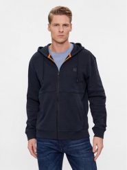 Boss Bluza Zetalky 50508578 Granatowy Regular Fit. Niebieskie bluzy męskie Boss, m, bez wzorów, z bawełny, bez ramiączek, bez kaptura. Za 699.99 zł.