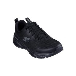 Buty sportowe Sneakersy męskie, Edgeride - Rekze. Czarne buty sportowe męskie Skechers, bez wzorów, bez zapięcia, trekkingowe. Za 299.99 zł.