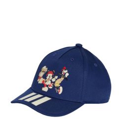 Czapka Adidas Disney Mickey Mouse. Białe czapki damskie Adidas, bez wzorów, z materiału. W wyprzedaży za 49.47 zł.