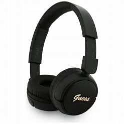 Headphones Guess Bluetooth 5.3 Metal Logo Script black. Czarne słuchawki bezprzewodowe Guess. Za 129.94 zł.