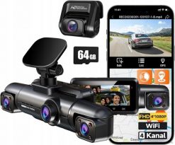 Wideorejestrator Dod Tech HUPEJOS Kamera Samochodowa 4-Kanałowa 360 4x1080P WiFi GPS Tryb Parking. Wideorejestratory Dod Tech. Za 679.00 zł.