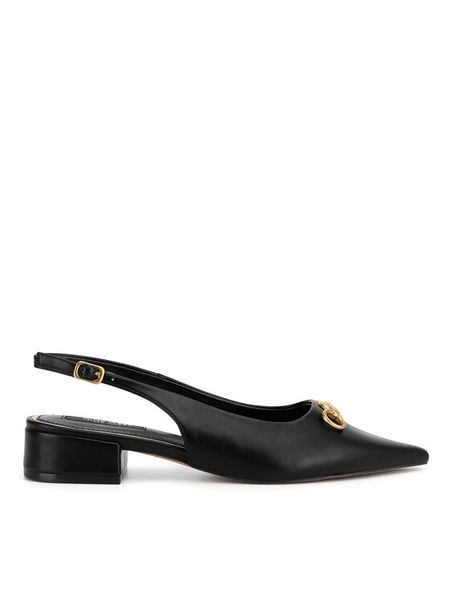 Nine West Czółenka WFA2991-1 Czarny. Czarne balerinki damskie Nine West, bez wzorów, ze skóry, bez obcasa, bez zapięcia. Za 119.99 zł.