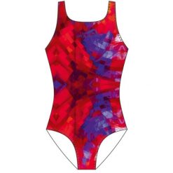 Damski strój kąpielowy Aquafeel Aquafeel Back. Czerwone stroje kąpielowe damskie AQUAFEEL, l, bez wzorów. Za 229.99 zł.