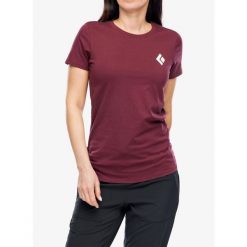 Koszulka bawełniana damska Black Diamond Equipment For Alpinists SS Tee. Czerwone koszulki sportowe damskie Black Diamond, bez wzorów, z bawełny, bez ramiączek. Za 114.99 zł.