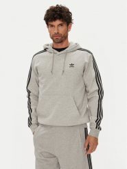 Adidas Bluza adicolor Classics 3-Stripes JY1376 Szary Regular Fit. Szare bluzy męskie Adidas, l, bez wzorów, z bawełny, bez ramiączek, bez kaptura. Za 249.99 zł.