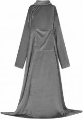 VidaXL vidaXL Bluza-koc Ciemnoszary F Flanela. Bluzy damskie vidaXL, bez wzorów, bez ramiączek, bez kaptura. Za 127.99 zł.